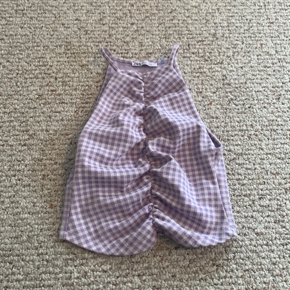 Zara Tops - Zara gingham crop top